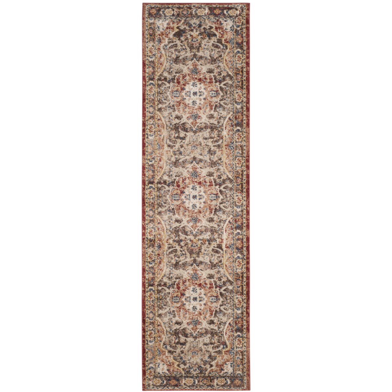 Safavieh Bijar Collection Bij648D Brown / Rust Rug Transitional Modern Carpet